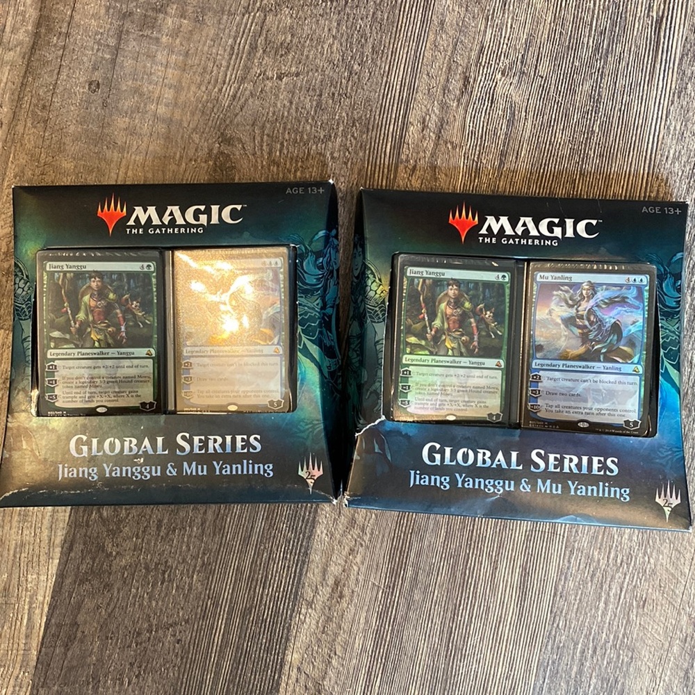 2 never opened packages of Magic Gathering Cards, 6 cards in each package